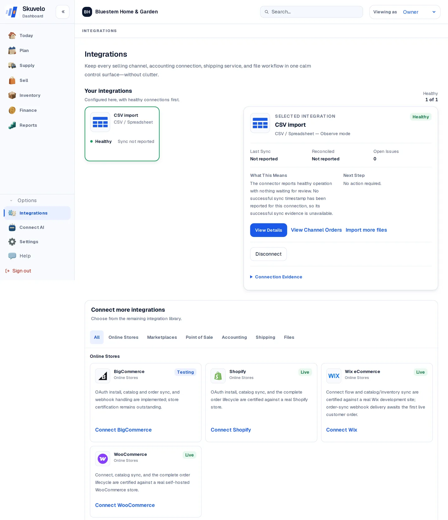 The integrations directory